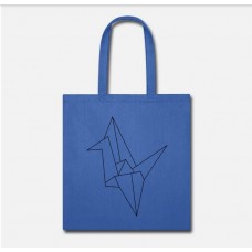 Crane 1 Royal Blue Tote Bag